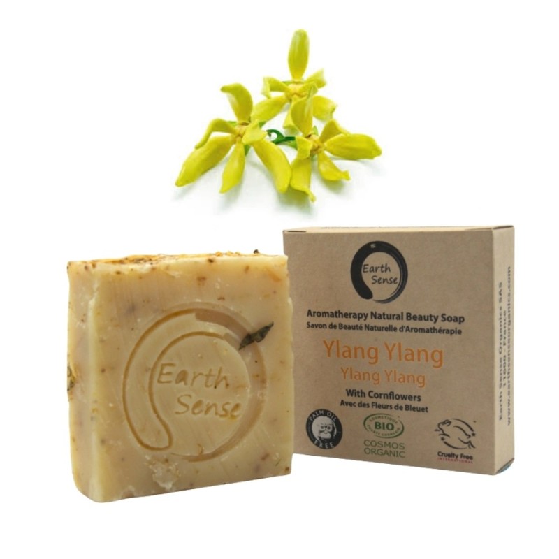 mydło organiczne z ylang-ylang i bławatkiem