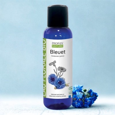 Hydrolat z bławatka BIO 100 ml - Certyfikat Cosmos