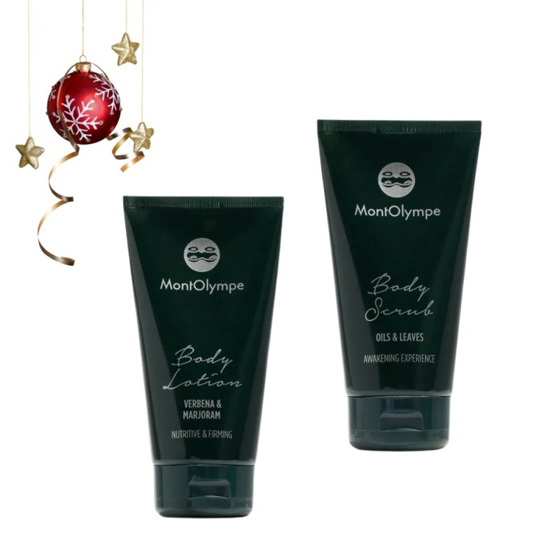 Naturalny peeling i balsam do ciała w zestawie