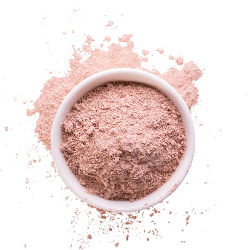 proszek z różowej glinki