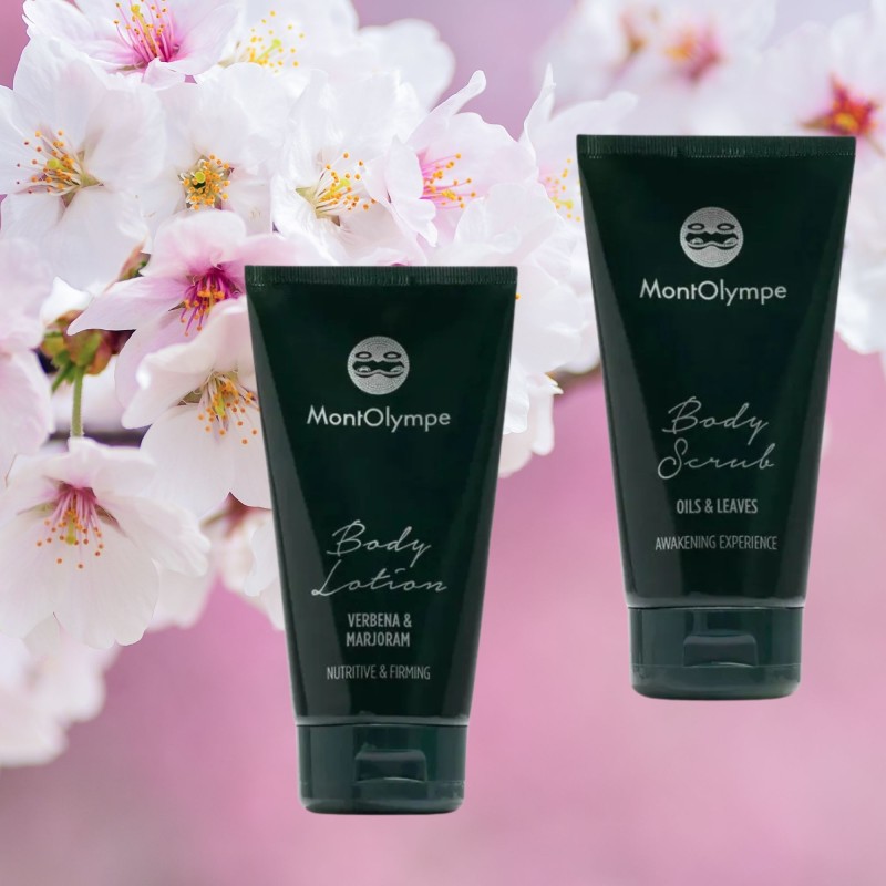 Naturalny peeling i balsam do ciała w zestawie