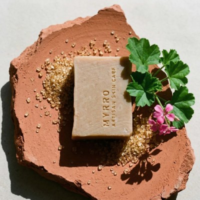 naturalne mydło z geranium