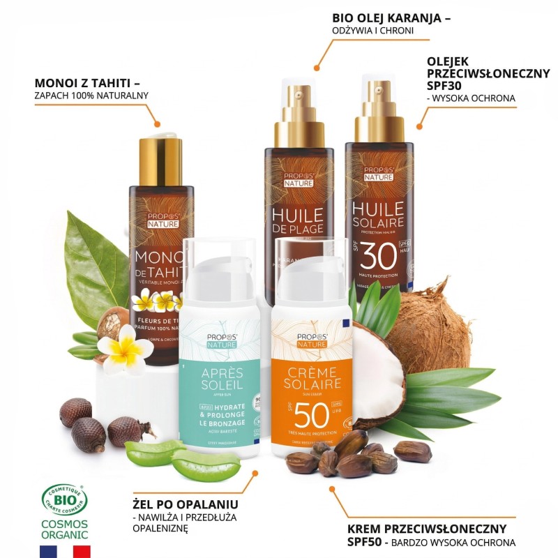 Certyfikowany organiczny krem przeciwsłoneczny SPF 50 | FENARI