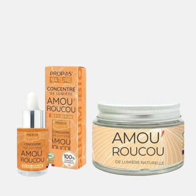 Zestaw naturalne serum i krem do twarzy z maceratem z marchwi