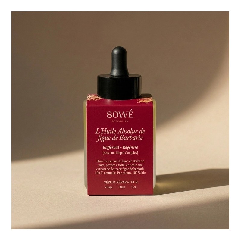 Naturalne, ekologiczne opakowanie serum olejowego marki SOWÉ