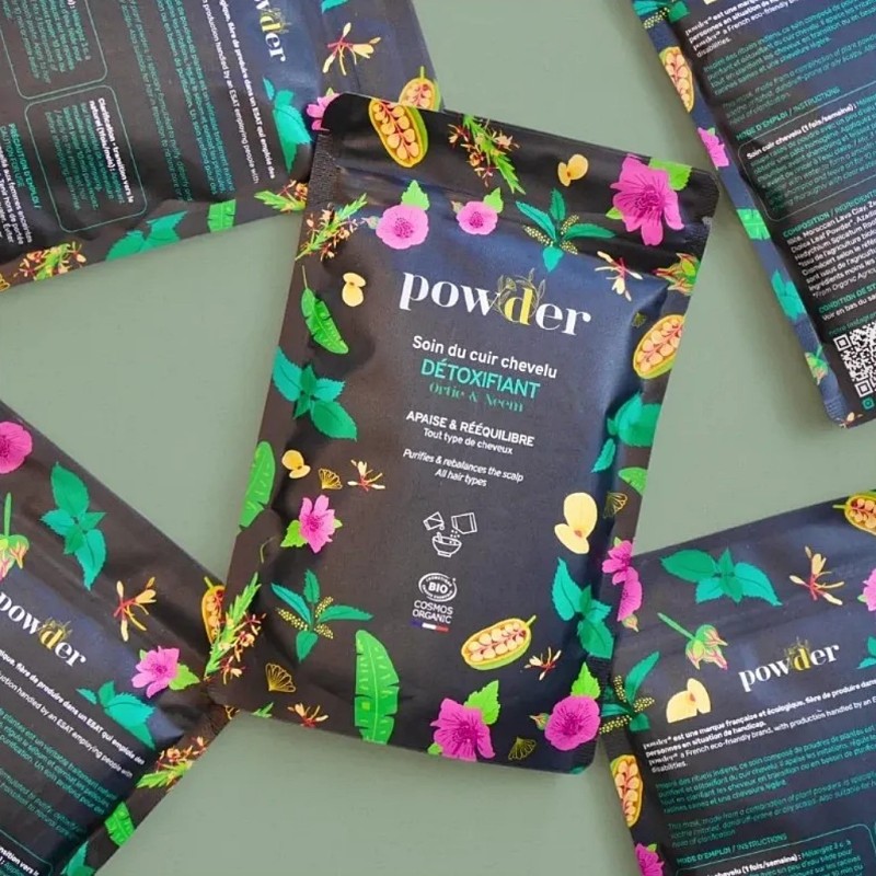 maski do włosów detoksykujące powder