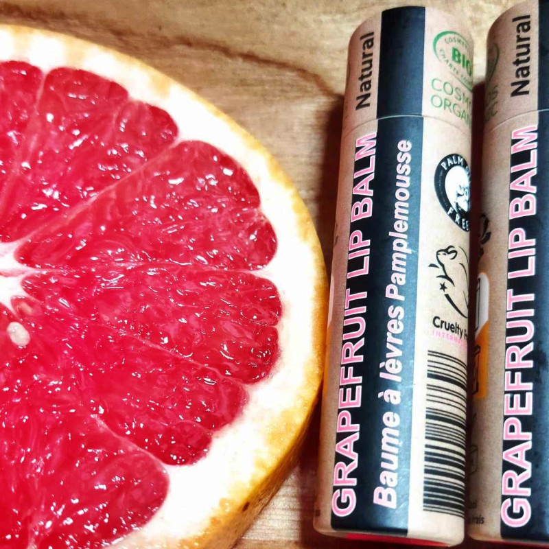 Organiczny Balsam do Ust "Grapefruit" - Orzeźwiający Grejpfrut