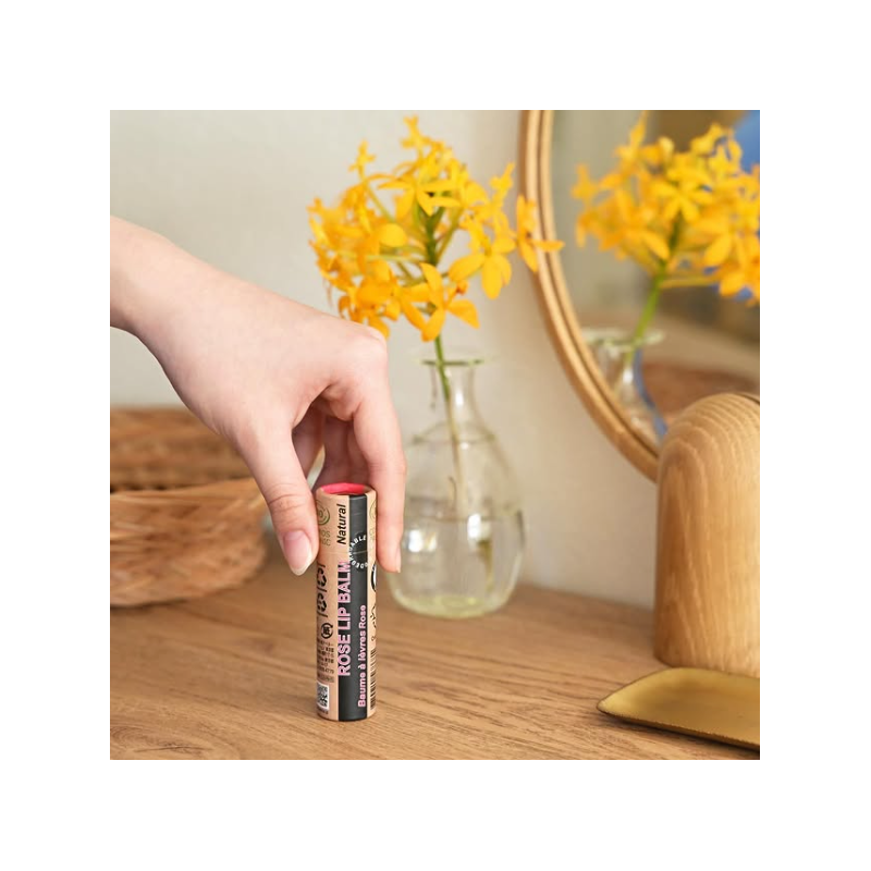 Organiczny Balsam do Ust "Róża" - Delikatna Pielęgnacja