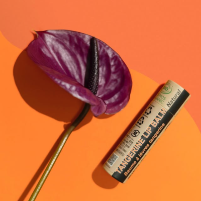 100% ORGANICZNY, CERTYFIKOWANY BALSAM DO UST "TANGERINE" - MANDARYNKA
